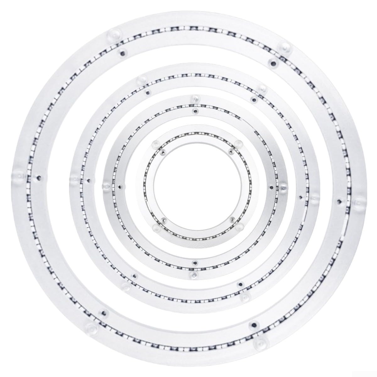 Plateau tournant Lazy Susan en alliage d'aluminium - Solution pratique pour organiser votre cuisine ou votre salle à manger (35,6 cm)