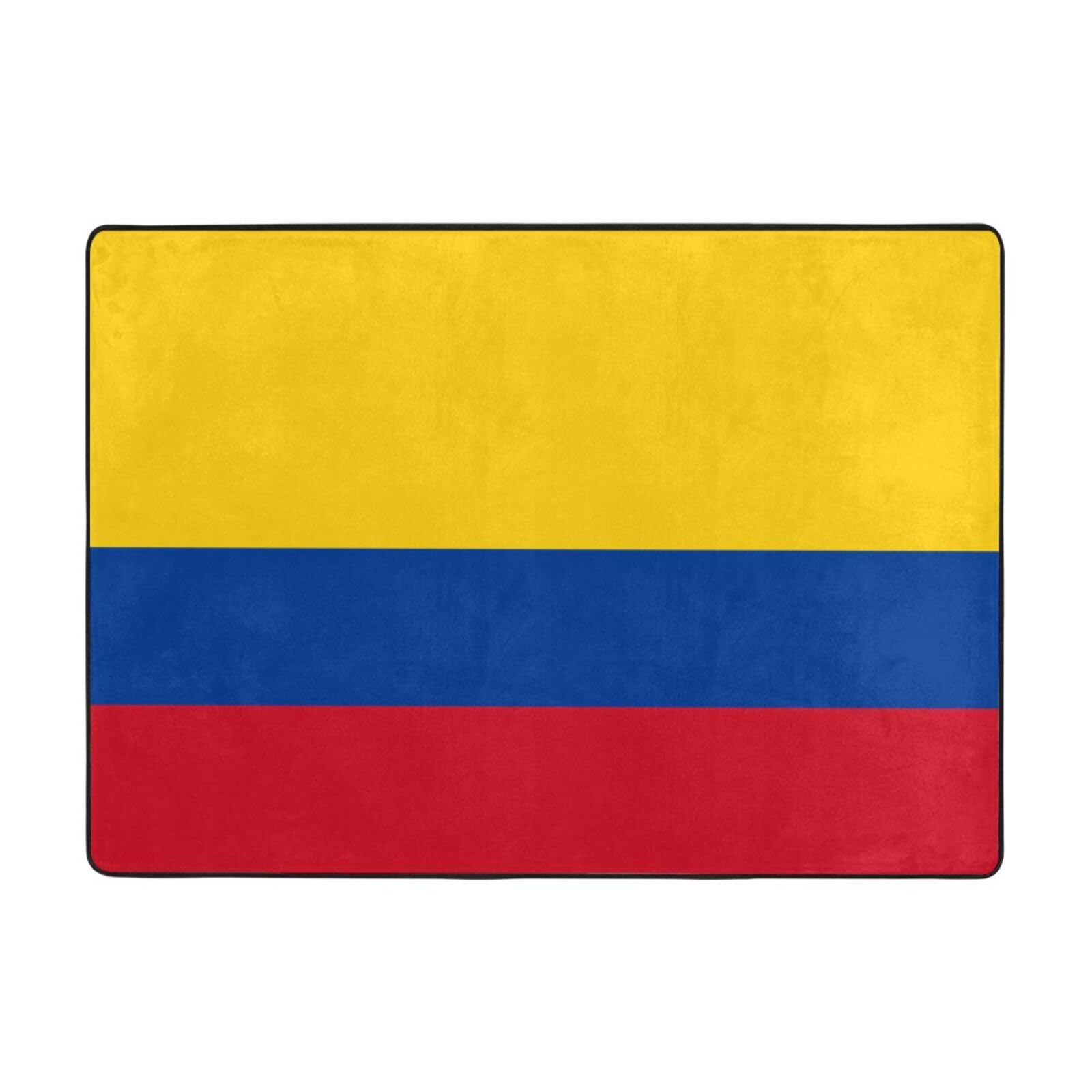 Tapis de sol Colombie en flanelle 203 x 147 cm pour salon