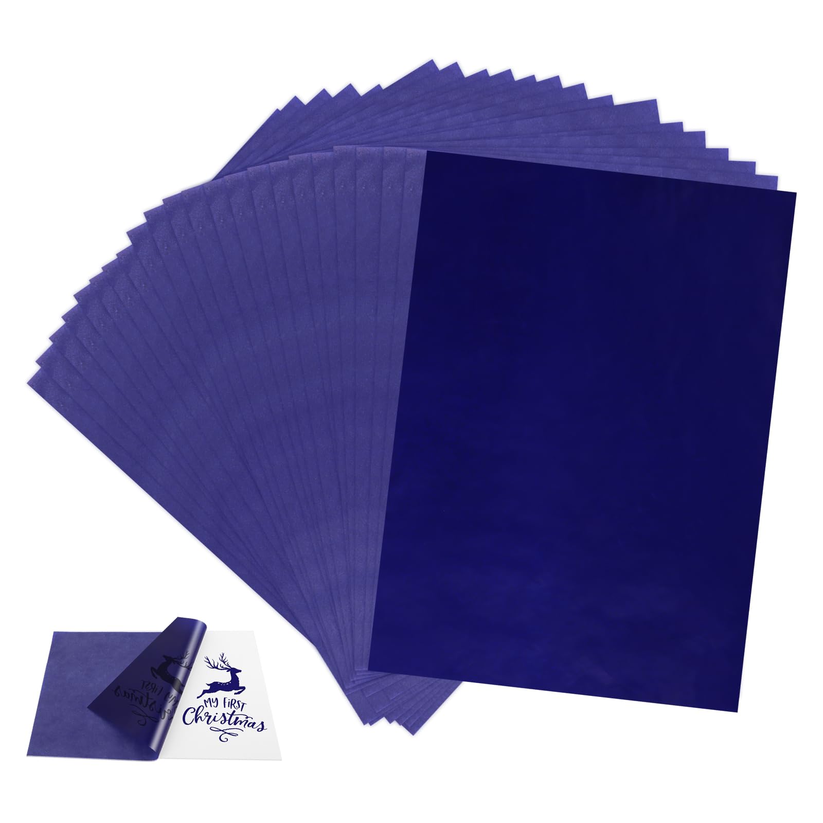 100 SHEETS PAPIER Transfert Carbone Graphite Calque De Toile EUR 9,78