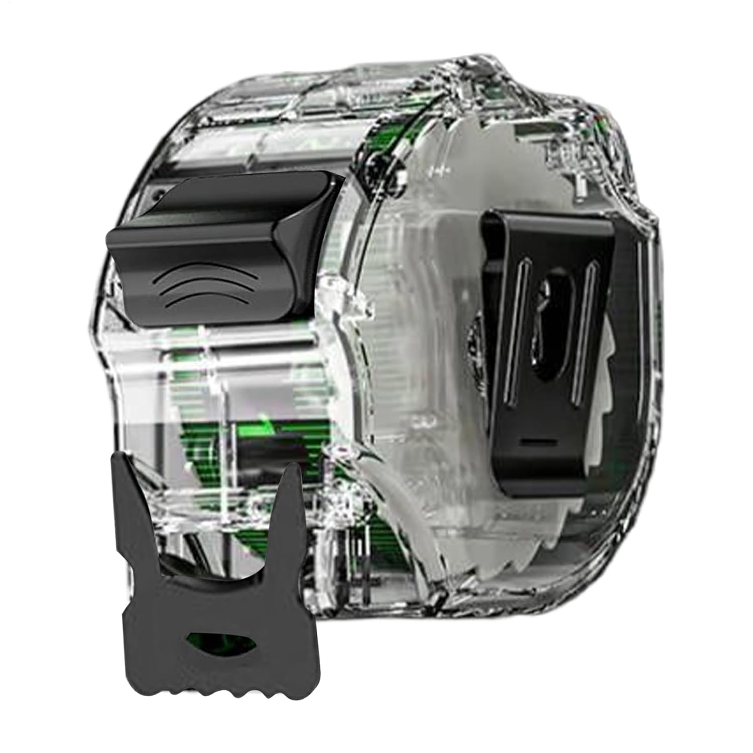 High-Precision Fluorescent Measuring Tape, Retractable Distance Ruler, ABS+Steel, Mini Tape Measure, Professional Measuring Tool, Resistant Housing, for Construction Engineering