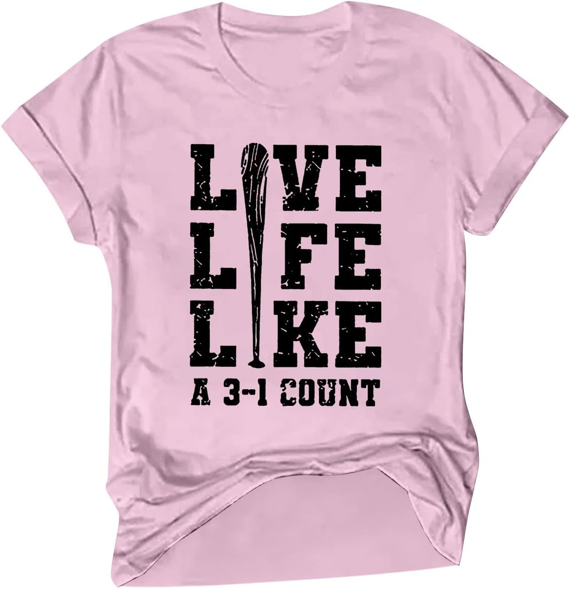 Heevina Live Life Like A 3-1 Count Baseball Mom Shirt For Women Mama Softball Mother Tshirt Crewneck 2025 Top