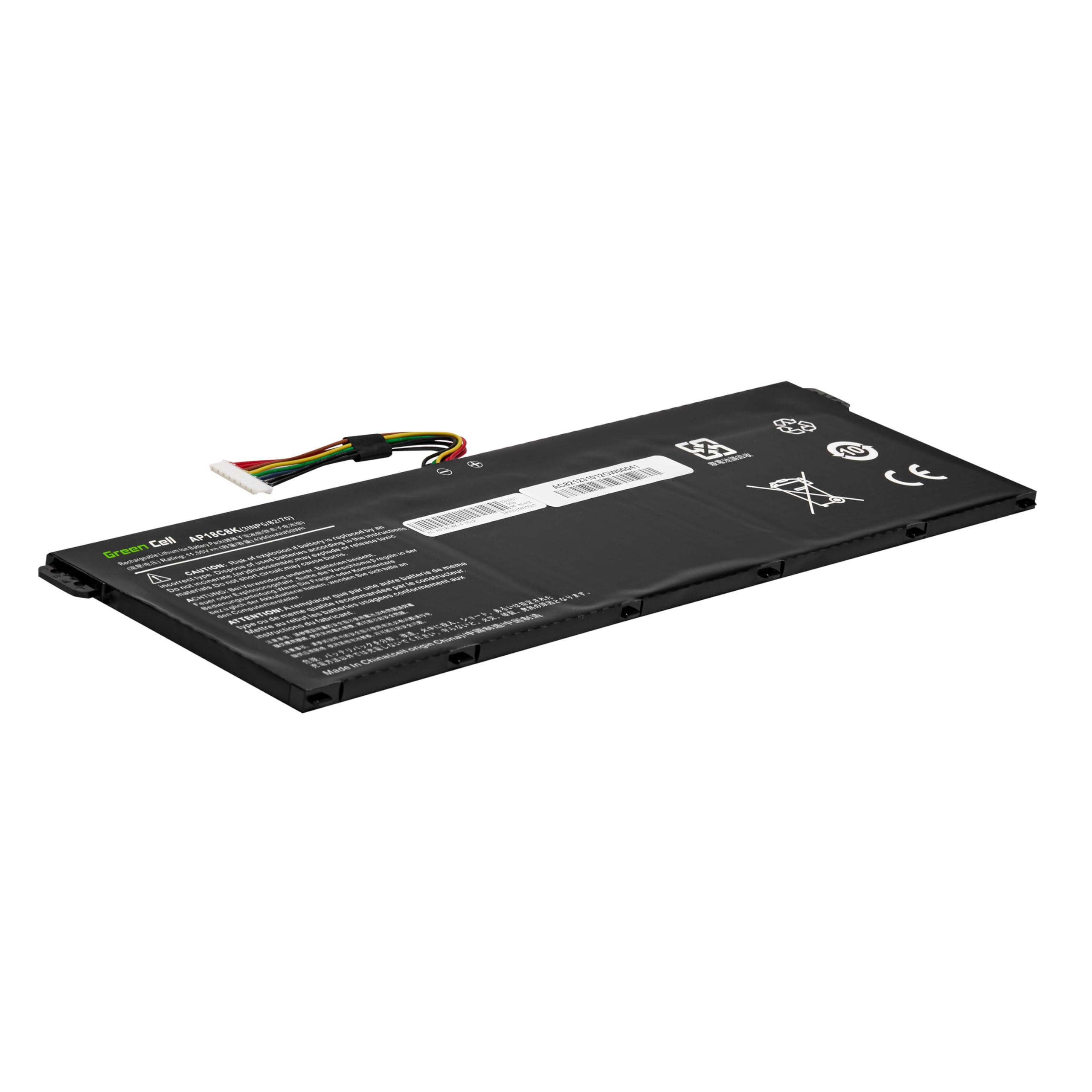 Green Cell AP18C4K AP18C8K bateria do laptopa Acer Aspire 3 A315-23 5 A514-54 A515-57 Swift 1 SF114-34 3 SF314-42 (4350 mAh 11,55 V czarna)