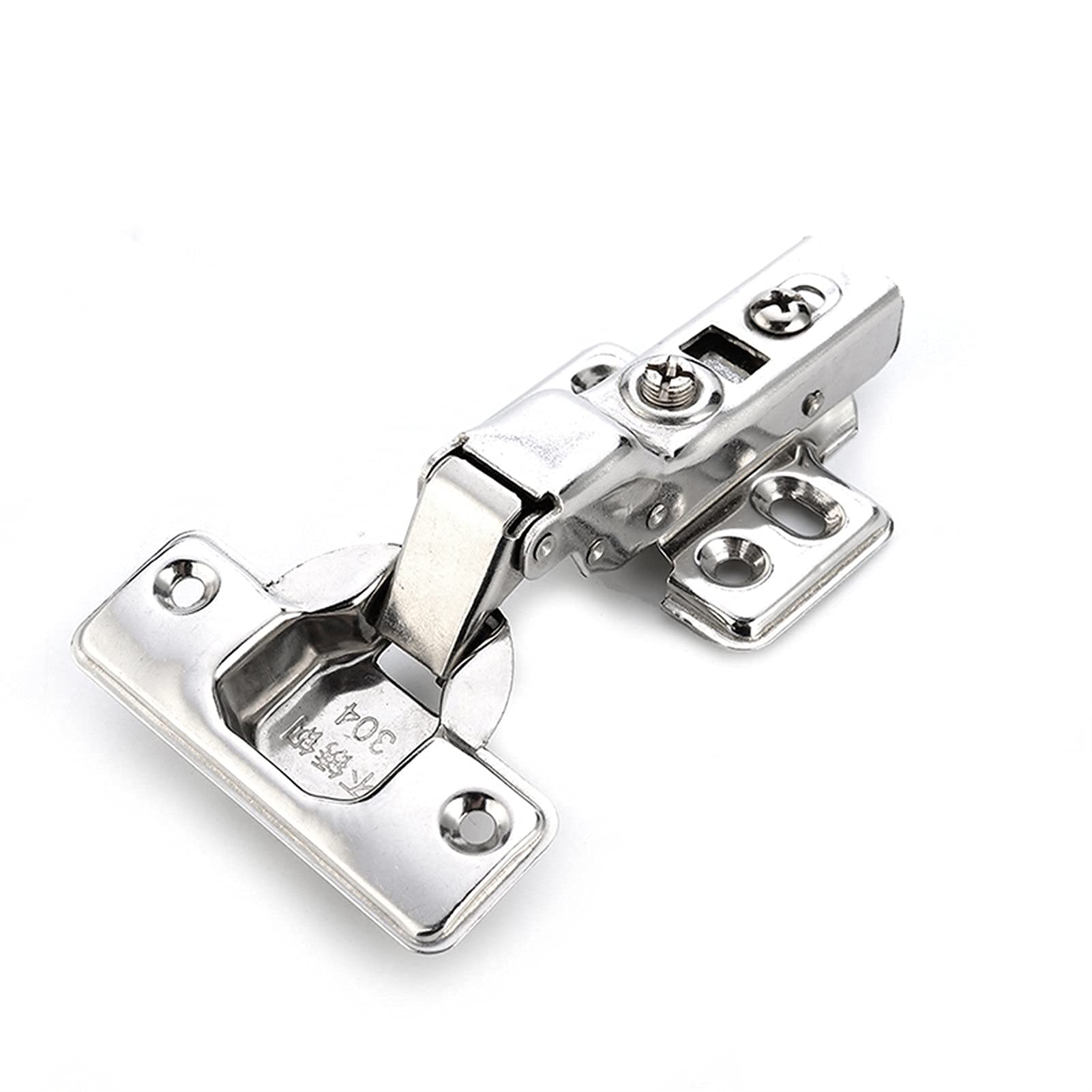 Nvsfzgiyg One Color Hinge, Stainless Steel Door Hydraulic Damper Buffer Soft Close For Cabinet Cupboard Furniture