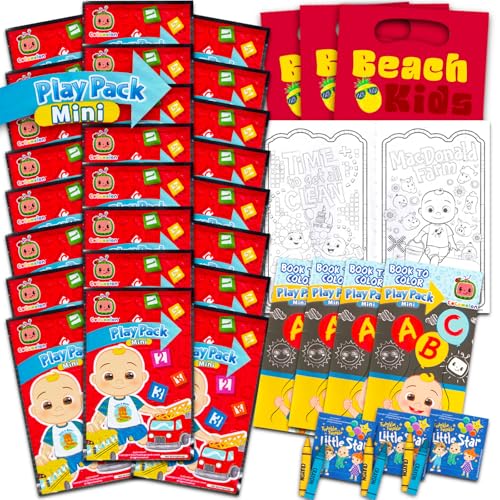 Cocomelon Party Favors for Kids Bundle - 24 Mini Activity Packs