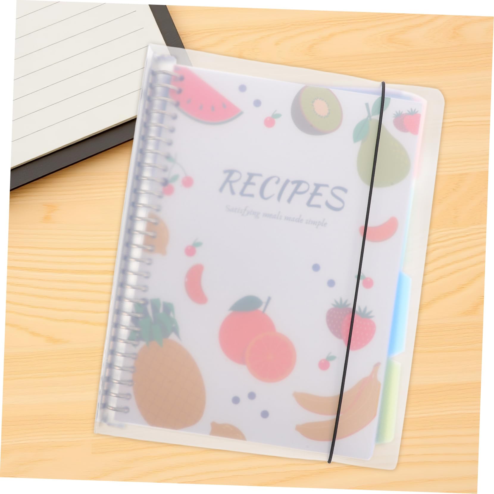 SHOWERORO Pianificatore Ricette Tascabile Multiuso Con Raccoglitore Resistente e Copertina Rigida Notebook Per Pianificazione Pasti e Note in Cucina Per Uso Quotidiano e Viaggi