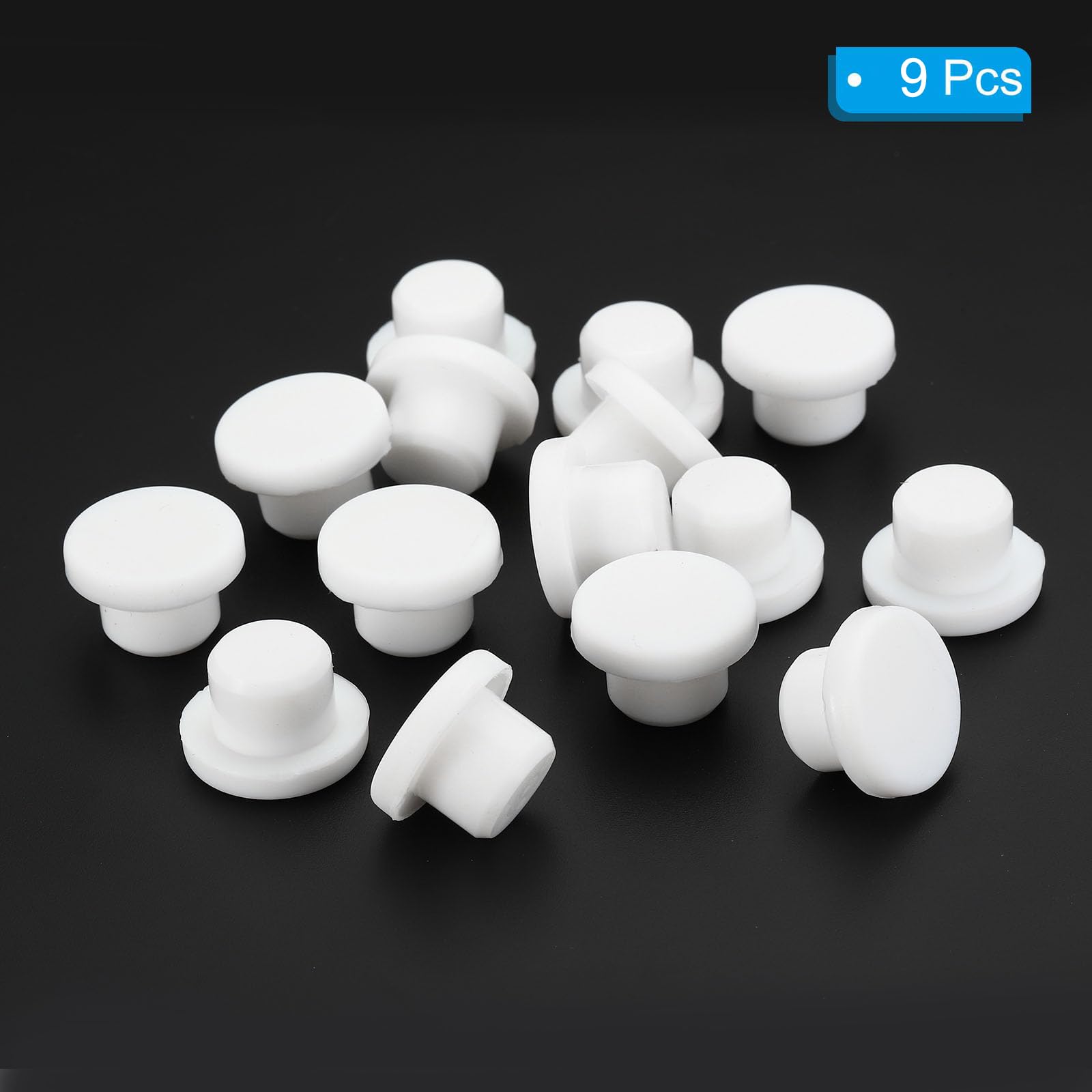 TA-VIGOR 9Pcs Silicone Hole Plugs, 14mm Diameter Hole Stoppers - Image 3