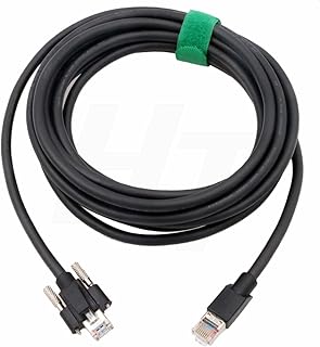Ethernet GigE Cable for Ponit Grey Basler Jai Dalsa GigE Camera Cat5e RJ45 to Locking RJ45 8m