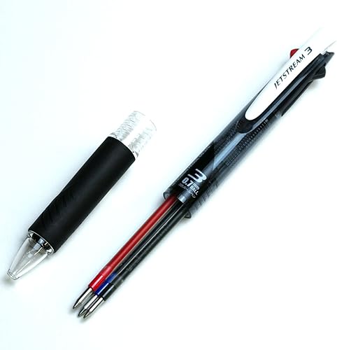 Miniatura 3 de Uni Bolígrafo Jetstream 3 Color Rojo, Tinta Azul 0.028 in, Negro (SXE340007.24)