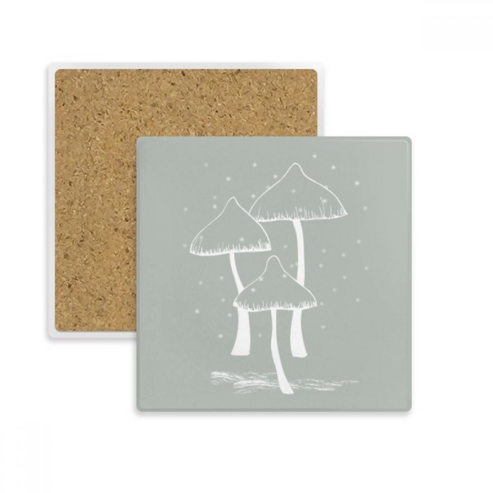 Champignon vénéneux sous-verre pierre absorbante fini les taches d'eau sur la table