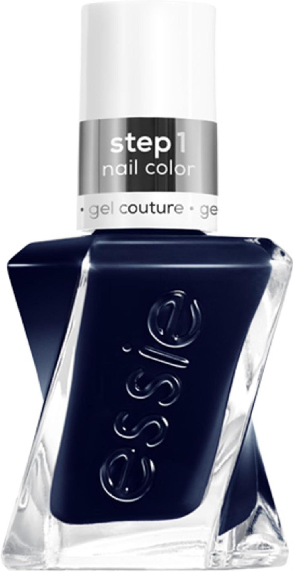 Essie Gel Couture Long-Lasting Nail Polish, 8-Free Vegan, Navy Blue, Caviar Bar, 0.46 fl oz