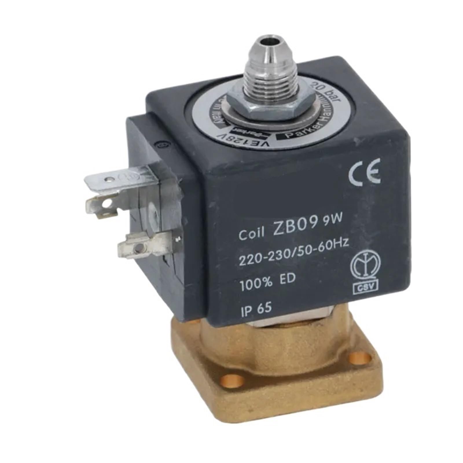 Elettrovalvola For Testata Macchina Da Caffè Semiautomatica Parker ZB09/483510S6 Elettrovalvola 230V Ottone(ZB09 230V)