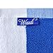 Wuudi Blue Stripes Cotton Large Beach Towel