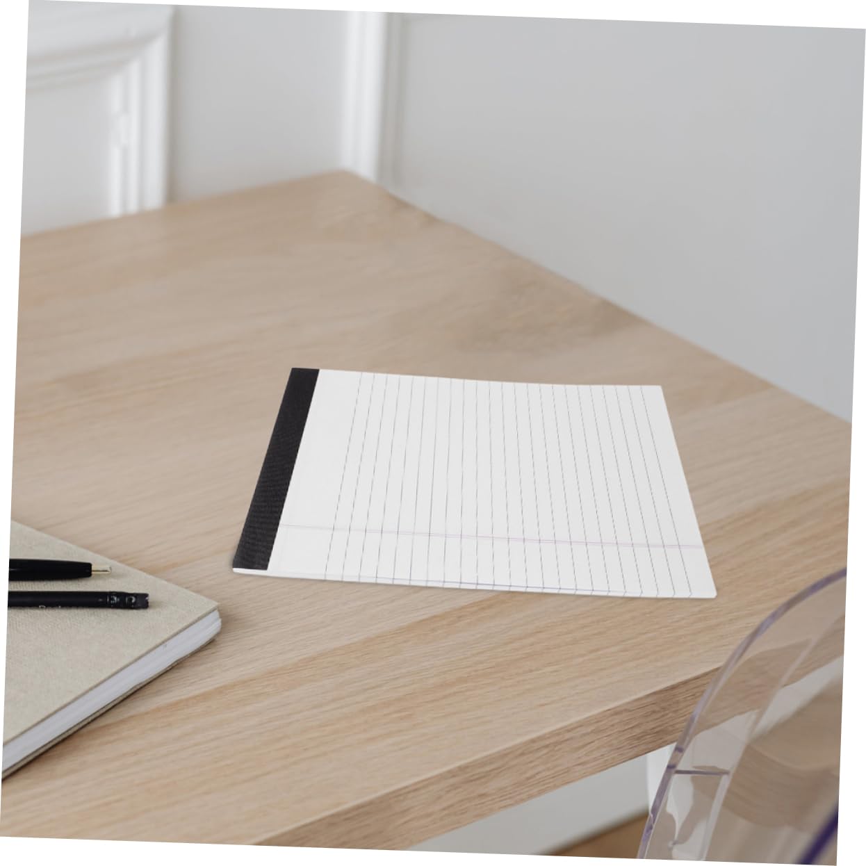 A5 Notizblock Liniert zum Abreißen 8 Stück Papier Weiß für Büro und Verwaltung Schlichte Optik Mehrzweck