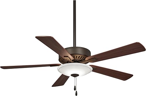 Miniatura 4 de MINKA-AIRE F656L-HBZ Contractor Uni-Pack - Ventilador de techo LED de 52 pulgadas con 5 aspas en acabado de bronce tradicional con cuchillas de