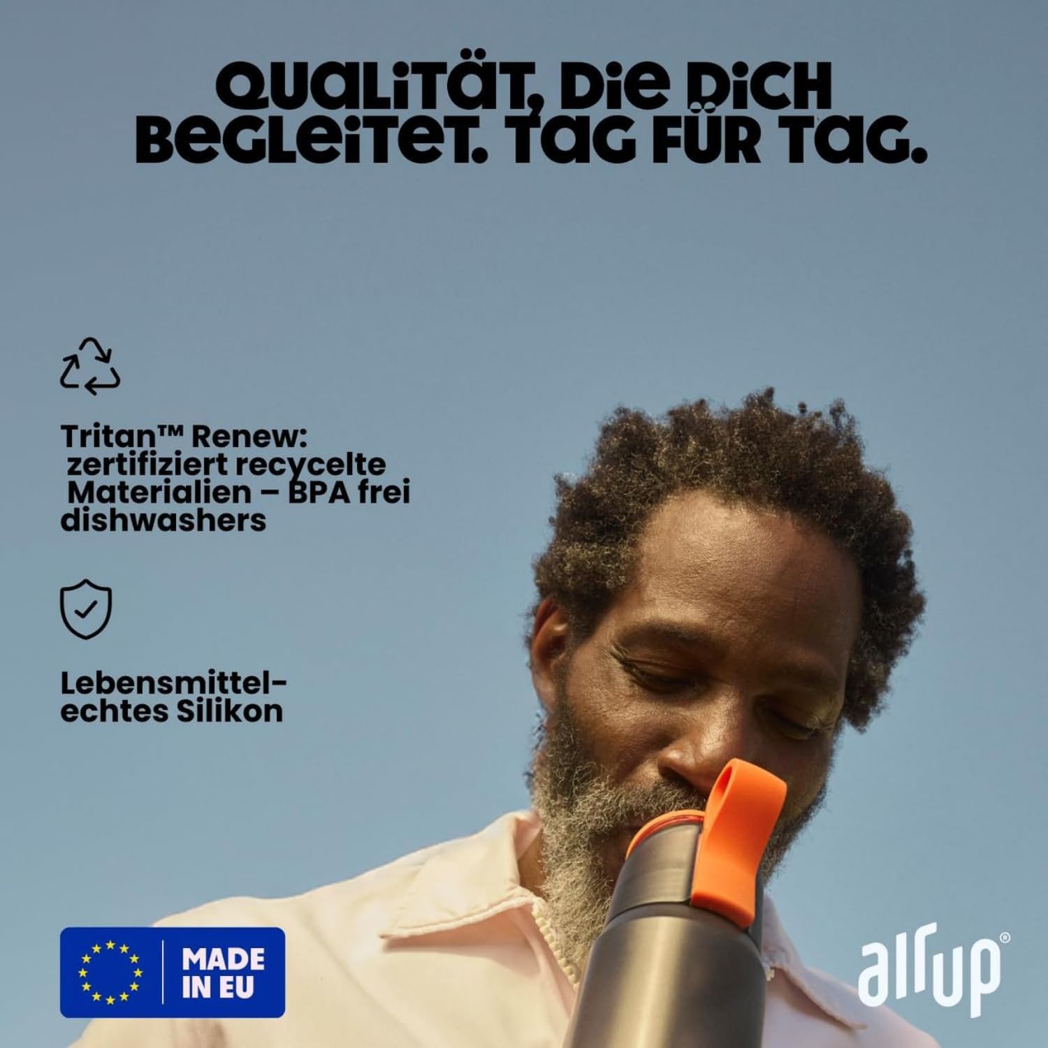air up® Flasche Twist Pro Starter Set Original, inkl Pods in 5 Geschmacksrichtungen 600ml Trinkflasche mit Geschmack, zuckerfrei I auslaufsicher, spülmaschinenfest & BPA frei I in Charcoal Grey