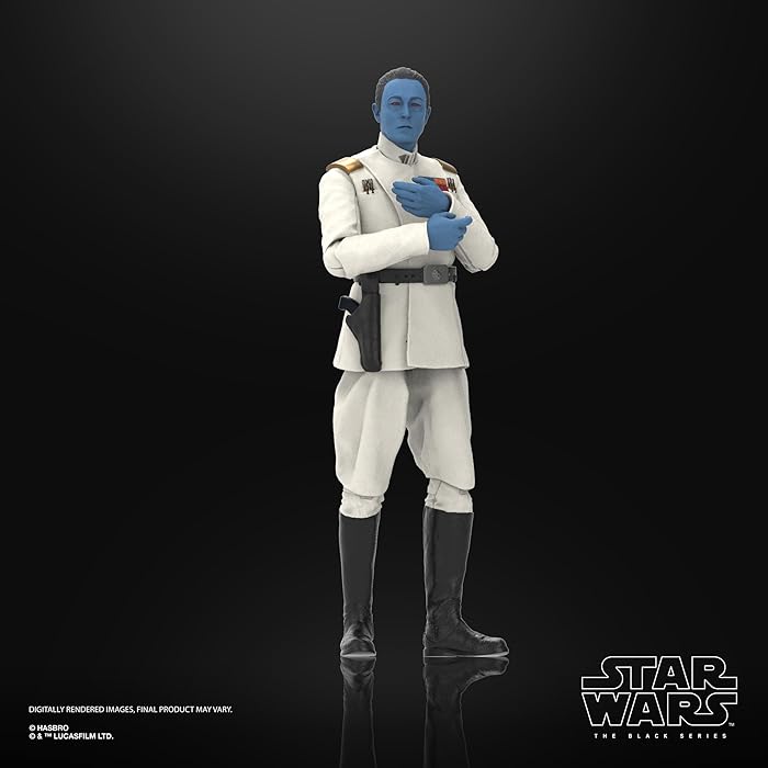 Hasbro G0021 Star Wars The Black Series—Grand Admiral Mitth'raw'nuruodo(core name Thrawn)(Star Wars : Ahsoka Tano)
