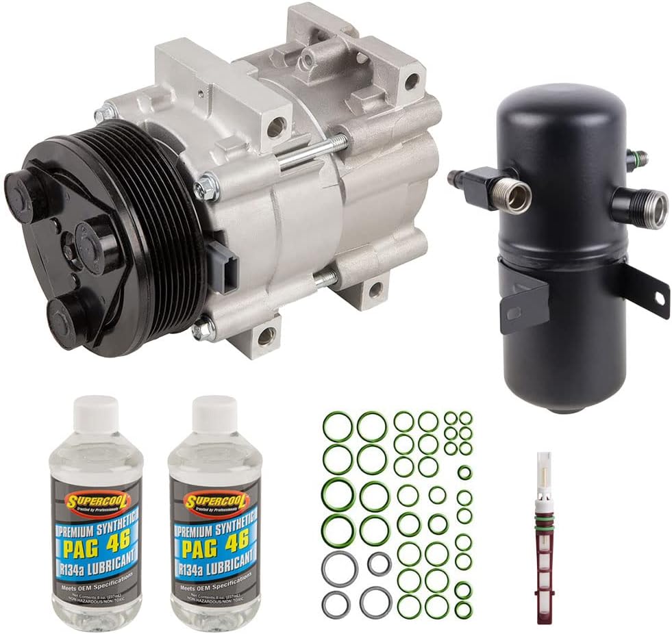 OEM AC Compressor w/A/C Repair Kit For Ford F250 F350 F-250 F-350 7.3L Diesel 1994 1995 1996 1997 1998 - BuyAutoParts 60-83251RN NEW