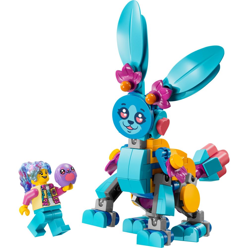 LEGO DREAMZzz Kreatywne Zwierzęce Przygody Bunchu, Zabawka dla Dziecka do Zbudowania, 20 Opcji, w tym Ruchoma Figurka Królika, Minifigurka Izzie, Prezent dla 7-latki, dla Dziewczynki i Chłopca, 71488