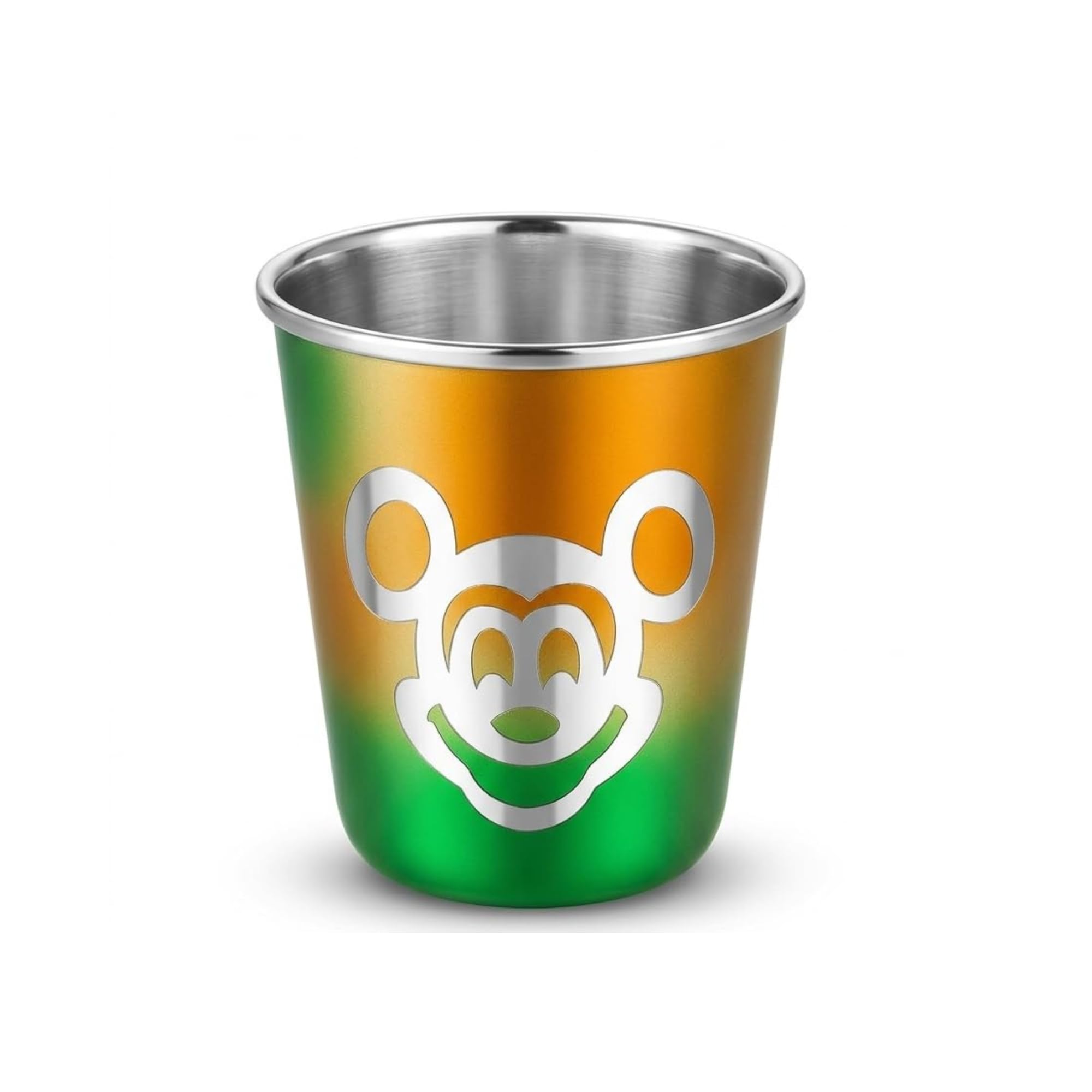 Kids Steel Glass with Embedded Bell I Bell Glass for Kids for Milk/drinking water I Mickey Mouse Print I Small Glass for Baby I kids return gift | Baby Tumbler 6-12 Months | 100 ml I Multicolor-image-28