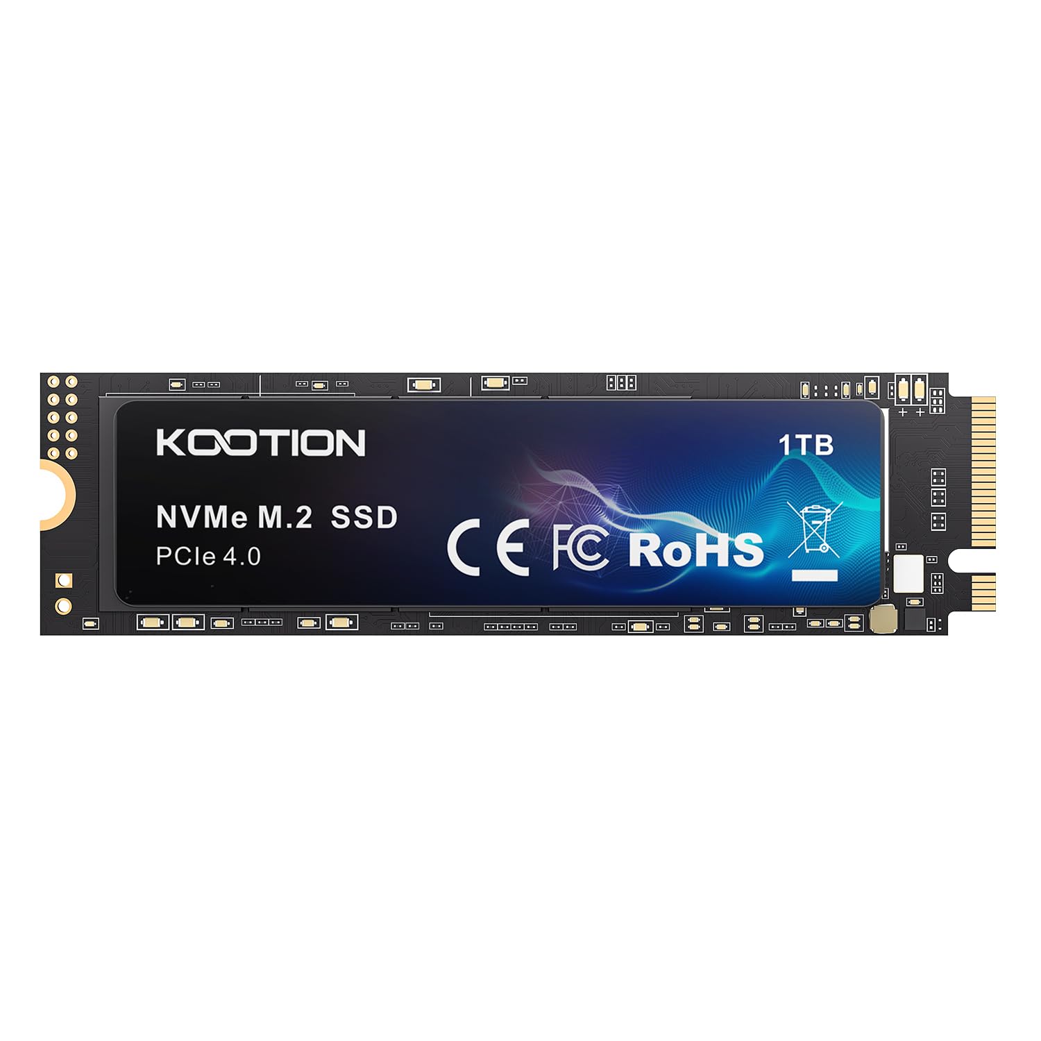 KOOTION 1TB NVMe M.2 SSD, PCIe 4.0 M.2 2280 Internal Solid State