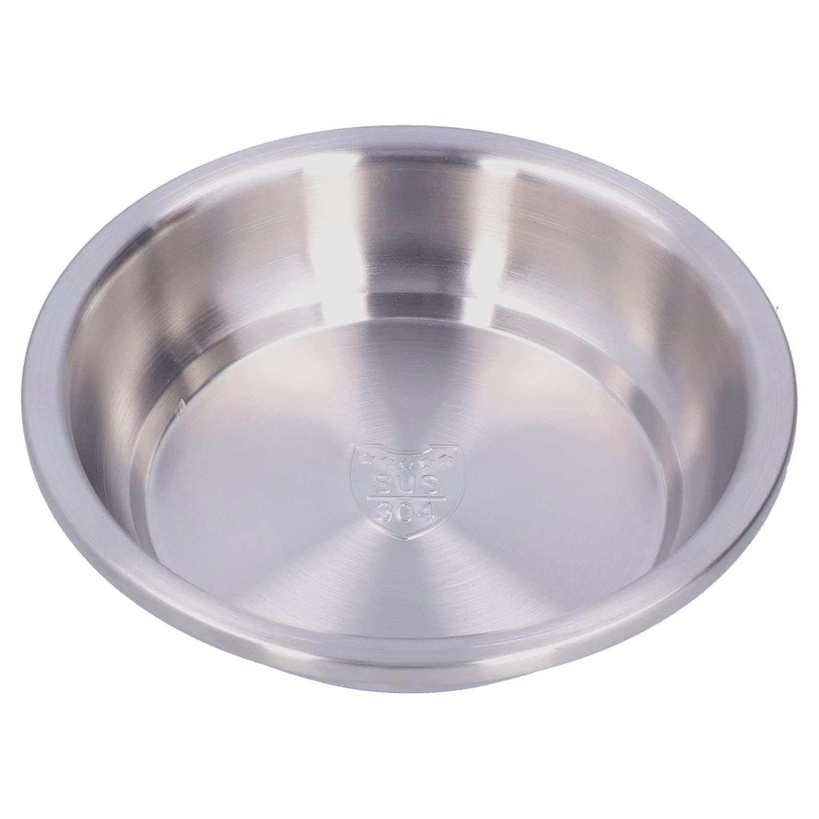 aqxreight Edelstahl Teller 304 Lebensmittelqualität Runder Tiefer Essenteller aus Edelstahl 20 cm für Zuhause und Outdoor