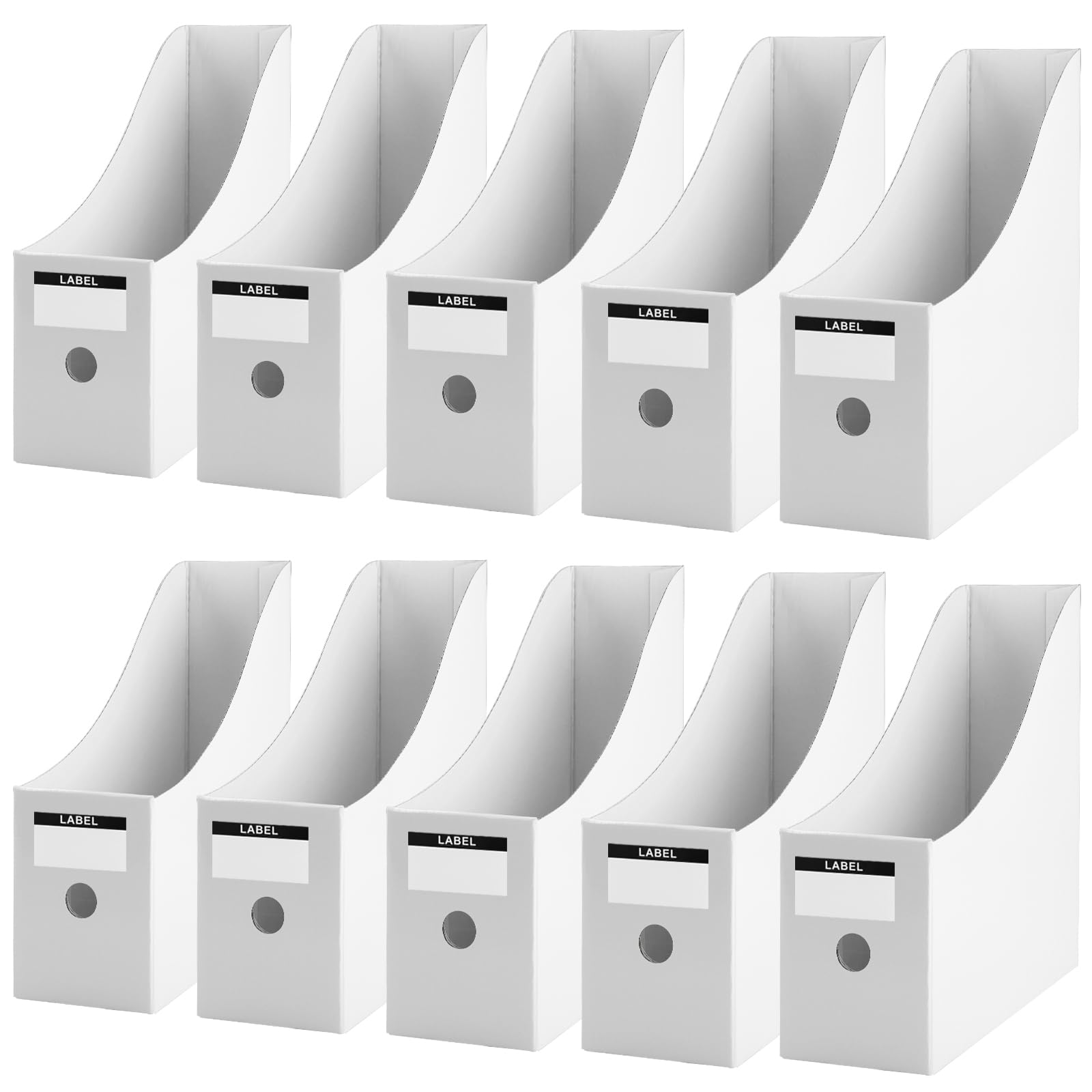 lot 10 porte-revues papier kraft naturel
