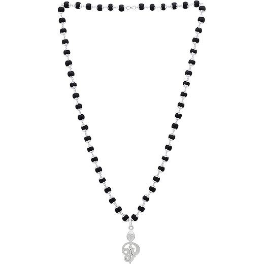 Lord Murugan Pendant with Silver Cap 54 Beads