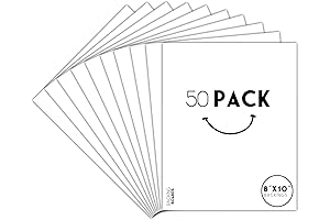 Golden State Art's 50-Pack of 8x10 White Backing Boards: Perfect for Art,...
