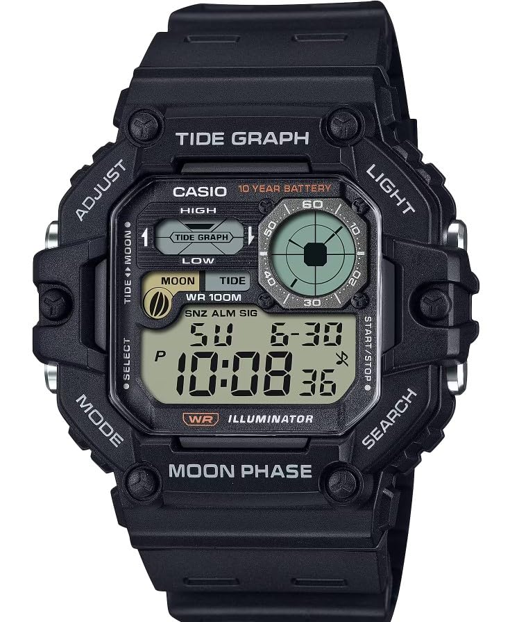 Montre Numérique Casio WS-1700H pour Homme avec Bracelet en Résine