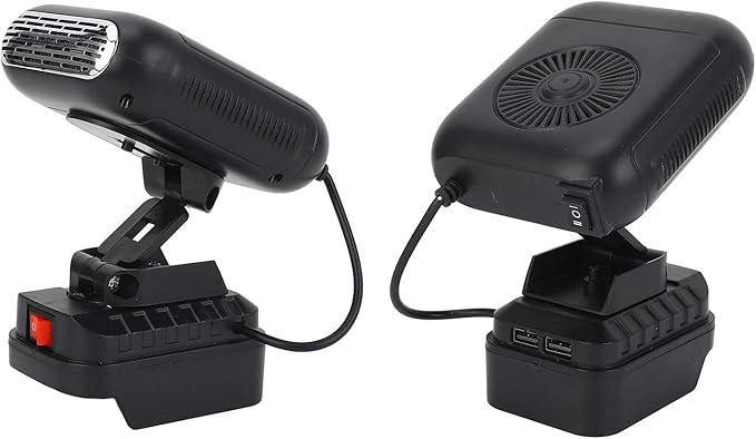 Calefactor Eléctrico Portátil con Ajuste de 90° y 2 Niveles de Calor miniatura 8