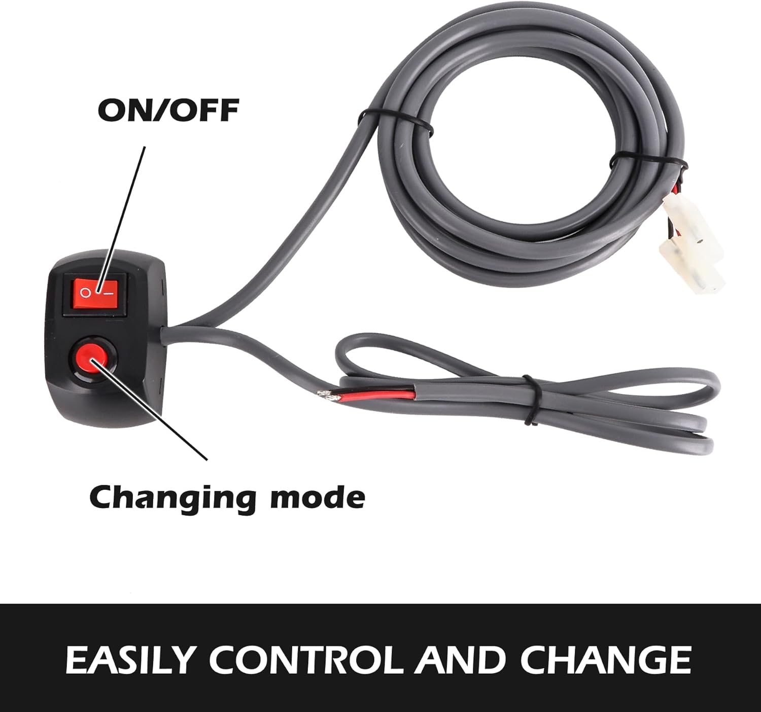 Emergency Hideaway Strobe Lights Kit 4 HID Bulbs 13 Flashing Patterns 16 Feet Cord with Controller Headlights Taillights Fog Lights Mounting for Vehicles, Trucks, Cars, Amber White 4PCS