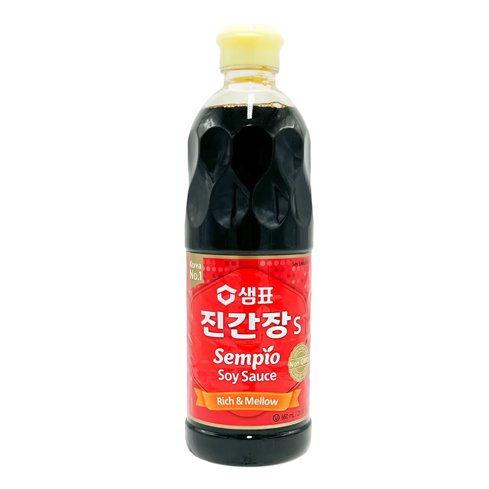 12er Pack (12x 860ml) Sempio Sojasauce dunkel Jin S (Papa Vo®)
