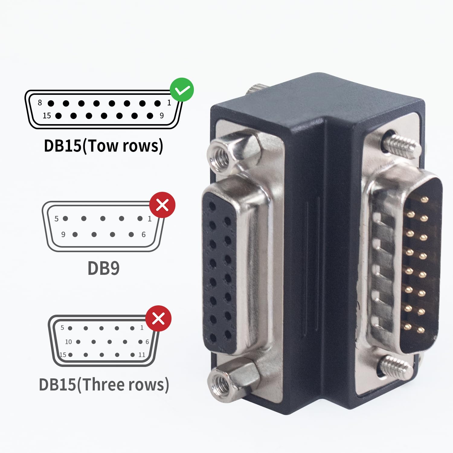 DB15 HD Female Solder Cup Connector 15 Pin For Custom Pinout P14201 - View #10