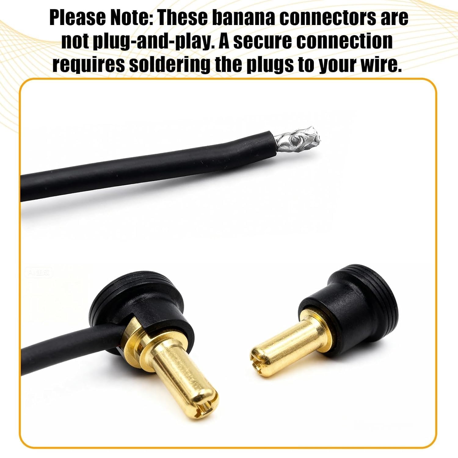 4PCS 5mm Bullet Connectors Plug Battery Banana Plug with Aluminum Alloy Heatsink Shell & Brass Battery Connector, for 1/10 RC Crawler Monster Truck Car/Robot/Boat/Airplane Models