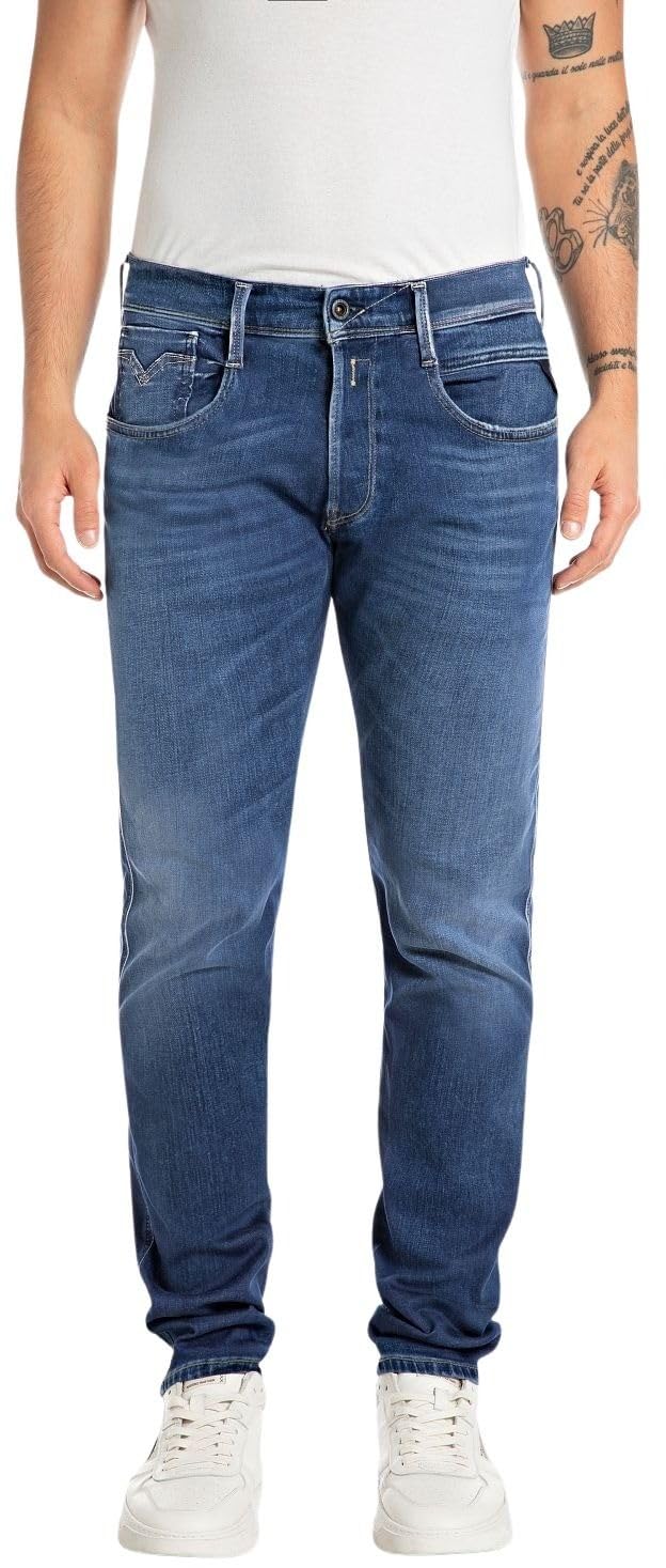 Replay Men's Jeans, 007 Dark Blue, 33W/32L