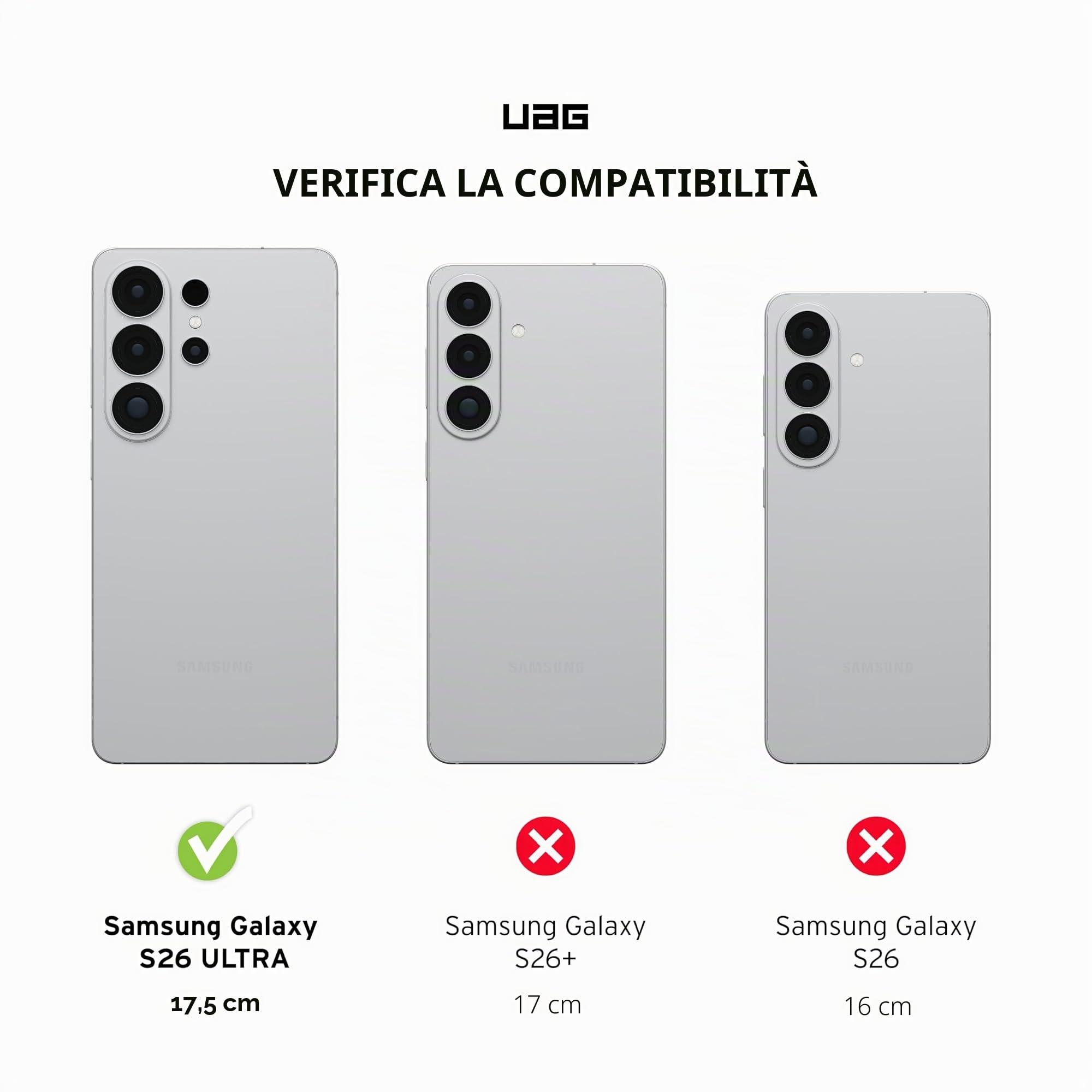 URBAN ARMOR GEAR Pathfinder MS Custodia Galaxy S26 Ultra | Perfetta aderenza | Resistenza alle cadute di 5,4 m | Modulo magnetico | Bordi rialzati | Tutte le porte accessibili