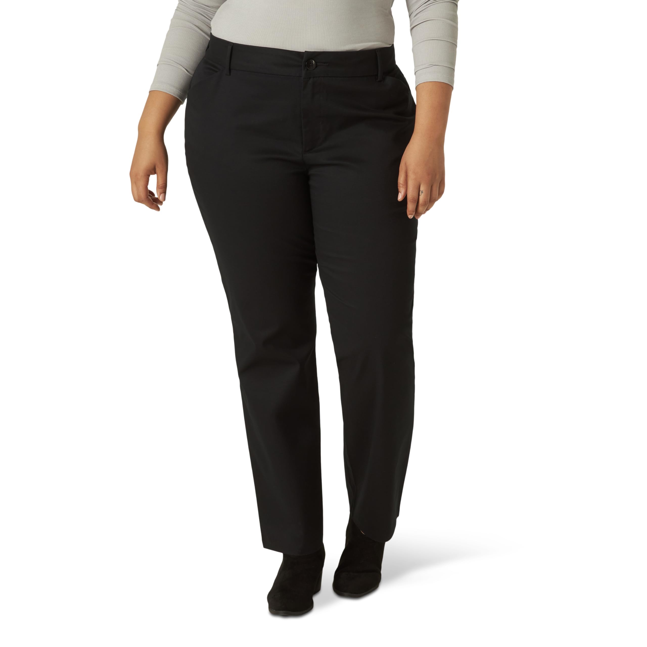 Lee Wrinkle Free Relaxed Fit Straight Leg Pant - Spodnie Kobiety