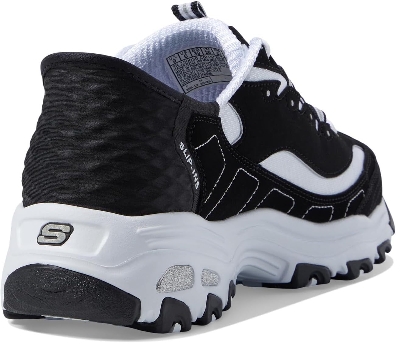 D Lites Skechers Mujer Blancas Y Negras Zapatillas Skechers