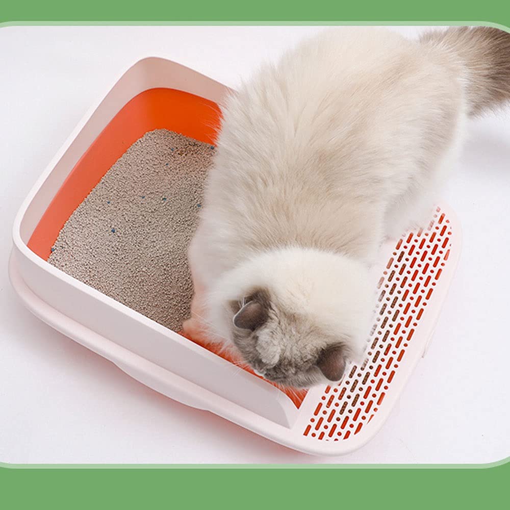 Cajas de Arena Caja de arena de gato Semi-cerrado Gran desodorante y apertura de arena Caja de arena a prueba de arena Box Gato de inodoro Suministros, adecuados para gatos entre 20 kg Arenero ​Gatos