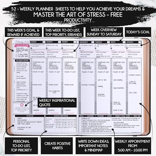 Image of 2027 Planner Weekly and Monthly & Manifestation Journal for Women