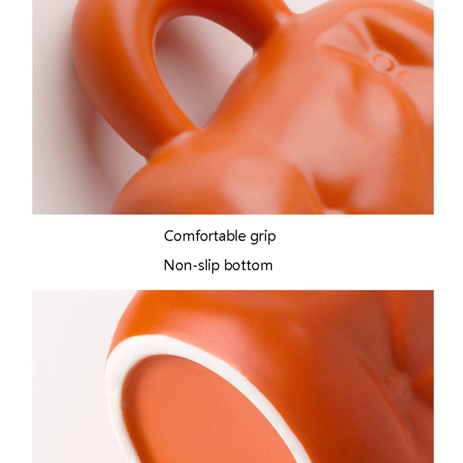 MRKU Tazze da caffè, Tazze da tè, Tazze da Latte, Tazze in Ceramica Creative, Grandi capacità, Tazze da caffè, Tazze da Coppia, Regalo per Ragazza, 13,2 Once per Cappuccino