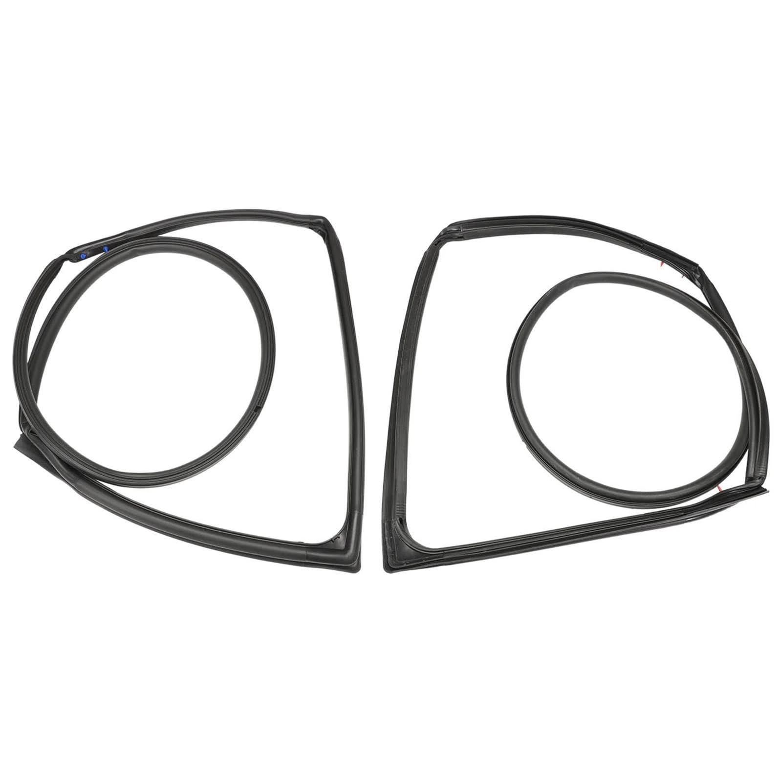 Beltline Molding for Jeep for Wrangler JK 2007-2018 Front Door Seal Strip 2Pcs (OE# 55395274AW 55395275AW)