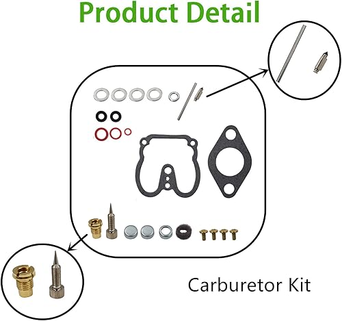 Miniatura 5 de labwork Kit de reparación de carburador de repuesto para motor Wisconsin VF4 ABN AKN ACN BKN LQ35 E20 10956 11193 11194 12025 12539 12636