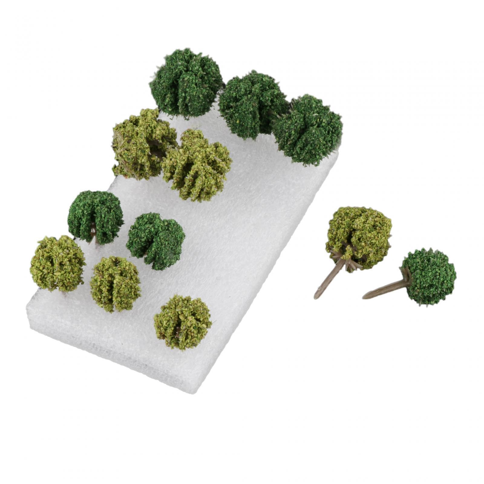 KTUXZCI Miniature Tree Model Train Scenery Diorama Layout Beautiful Landscapes with Realistic Miniature Trees for Easy Installation Model Trees Train Railroad Scene Landscape