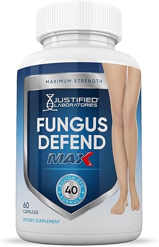 Miniatura 3 de Justified Laboratories Fungus Defend Max Pills 40 mil millones de UFC probiótico apoya uñas transparentes naturales fuertes y saludables 300 cápsulas