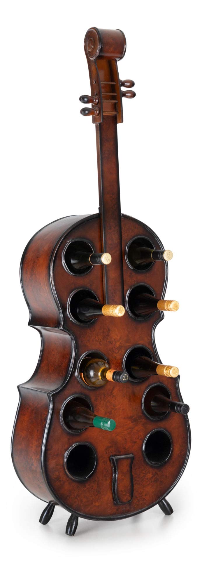 Stagecaptain WR-10 Stradivino Porta Vini e Bottiglie, Realizzato a mano | Porta vini e bottiglie rustico per 10 bottiglie, Adatto per bottiglie fino a Ø 7 cm, Dati tecnici, Capacità: 10 bottiglie