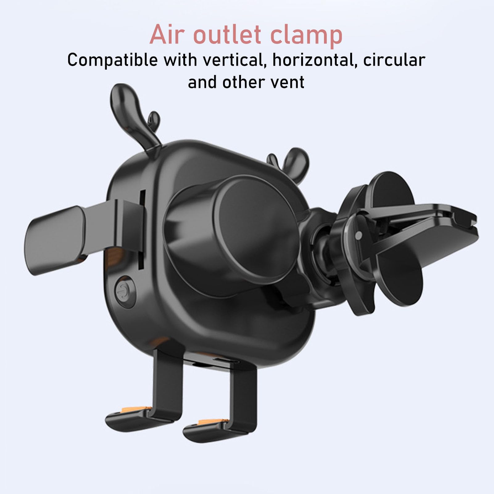 Caricatore Wireless per Auto da 15 W con Bloccaggio Automatico, Supporto per Telefono con Luce D'atmosfera Colorata per S21 Note20, Antiurto 9,1 X 8,1 X 2,36 Pollici (Nera)