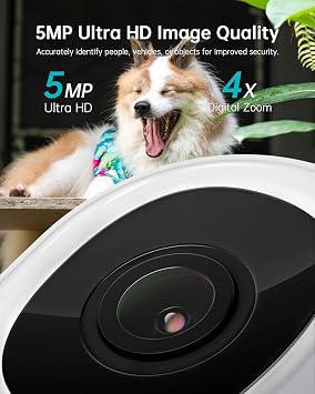 ZUMIMALL F5+BK05 Security Cameras for Outdoor & Indoor Using