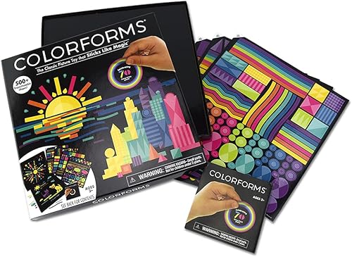 Miniatura 5 de Colorforms Calcomanías para niños, juego de caja de 70 aniversario, calcomanías para adultos, artes y manualidades, calcomanías para álbumes de