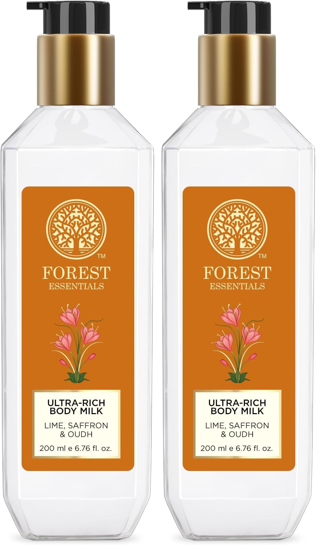 Forest Essentials Ultra-Rich Body Milk Lime Saffron Oudh | Ayurvedic Nourishing Body Lotion to Replenish Skin Moisture and Leave it Smooth & Scented (Pack of 2)-image-37